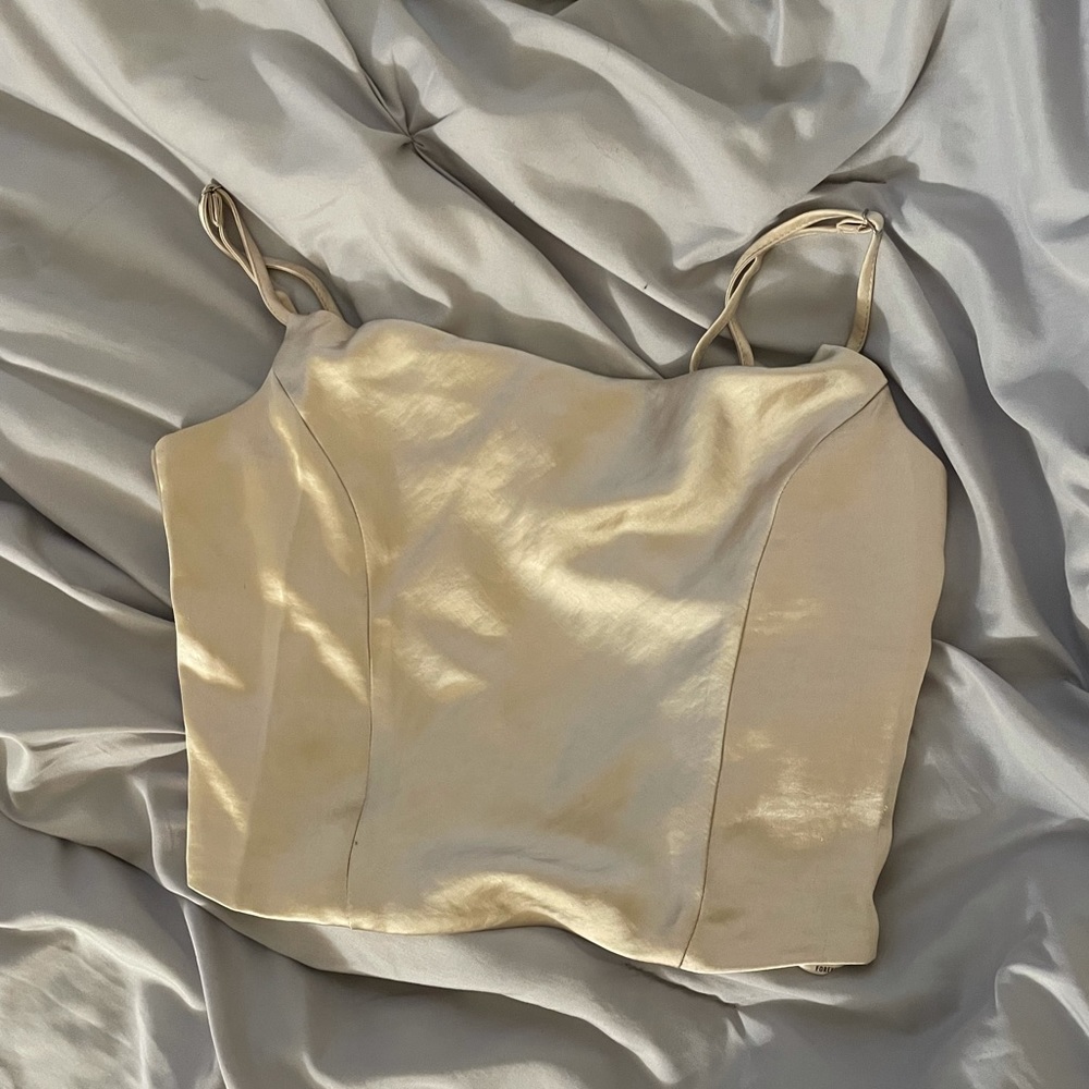 Gold Corset Cami Top